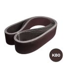 BeXom Schleifband 75×2000 mm K80 - für Stahl, Metall und Holz